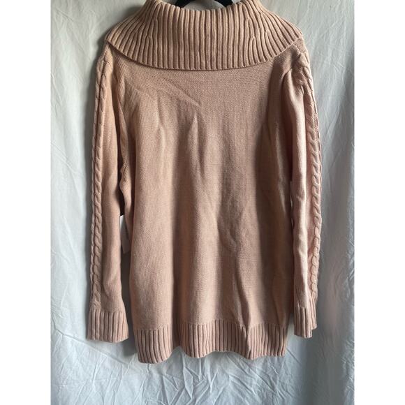 NWT Calvin Klein - Cowl Neck Sweater in Pale Pink - Size XL - Picture 4 of 6